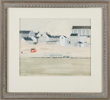 FRITZ GRAHN, 4 st, gouacher, sign och dat 71.