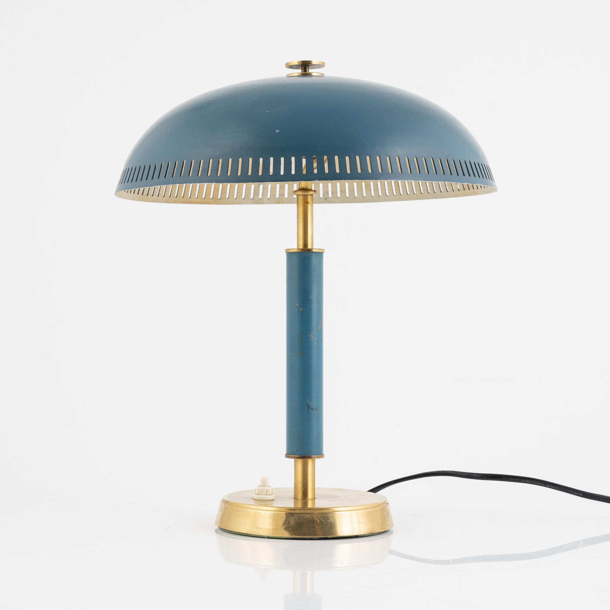 Bordslampa, modell 6407, Falkenbergs Belysning, Sverige, 1900-tales mitt.