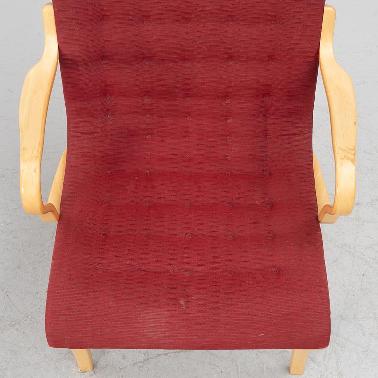 Bruno Mathsson, a pair of "Eva" armchairs, Bruno Mathsson International, second half of the 20th century.