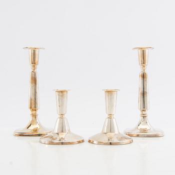 Candelabras 2 pairs silver 1966/67.