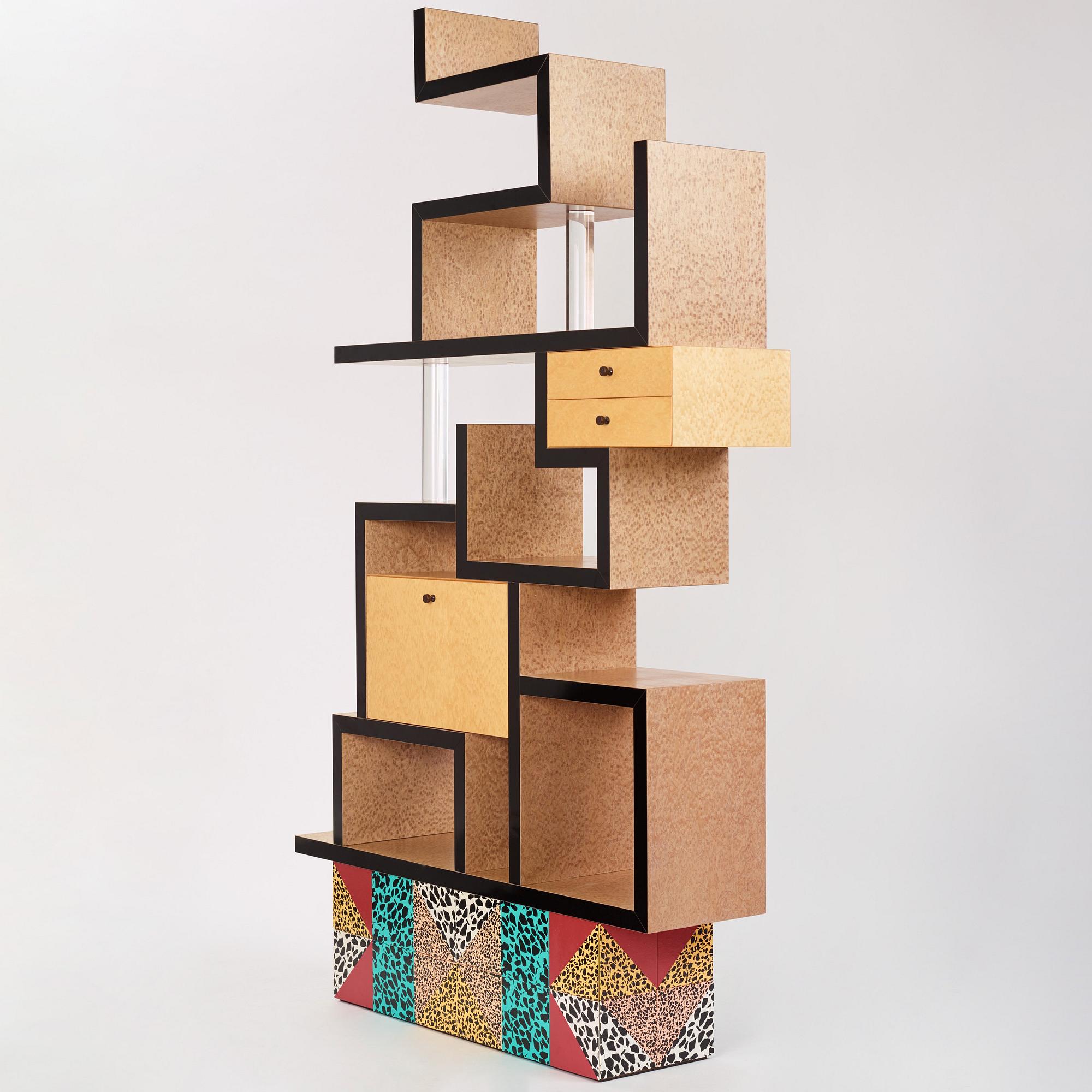 Ettore Sottsass, a "Max" bookcase, Memphis, Italy, post 1987.