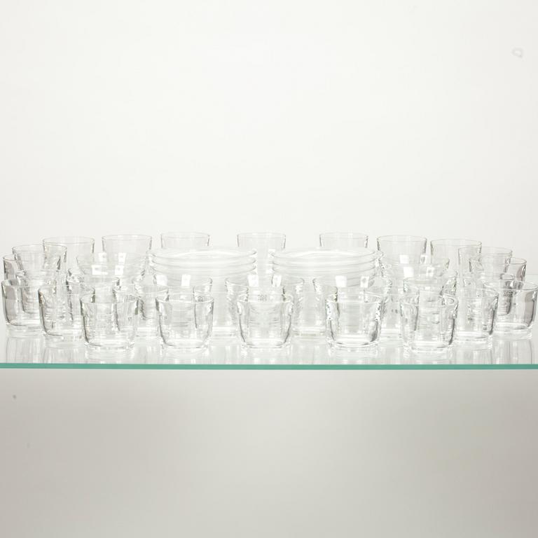 SERVIS, glas, 50 delar, "Prisma" Kaj Franck, 1967-79.