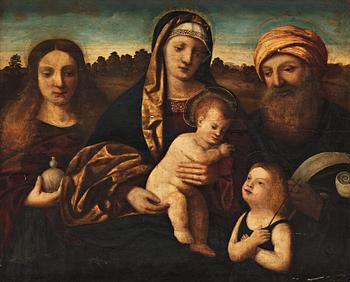 576. Giovanni Bellini Efter, Heliga familjen.