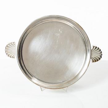 C.G. Råström, a silver plated gratin dish and a soufflé dish, mid-20th Century.