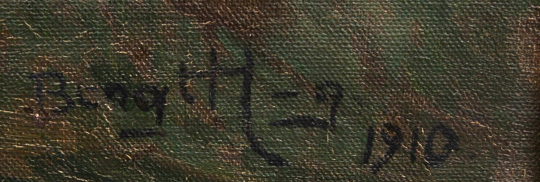 Bengt Hedberg, olja på duk, signerad, daterad 1910.