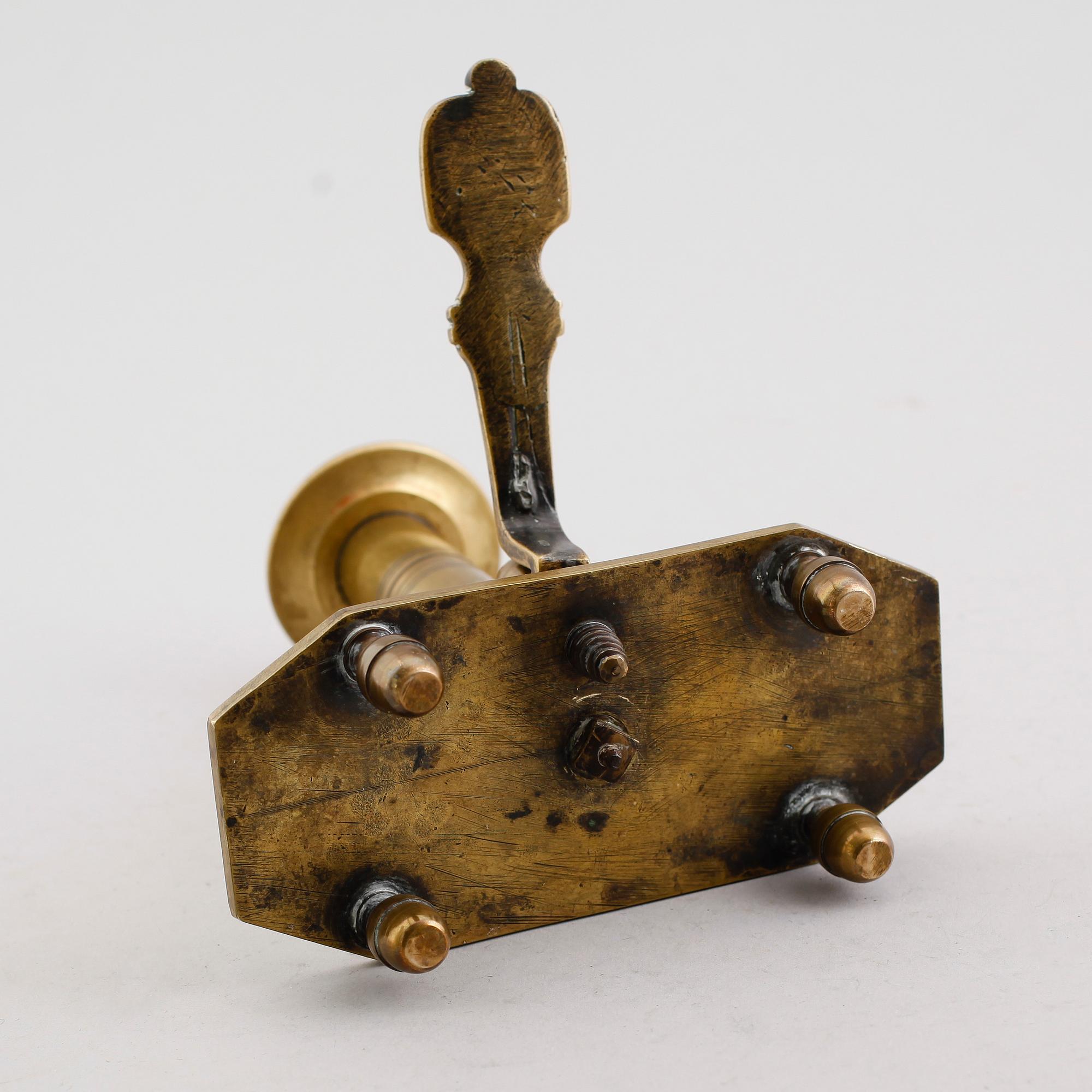 NATTLJUSSTAKE, mässing, 1700-tal.