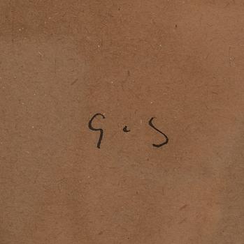 GEORG STOOPENDAAL, 6 st, tuschteckningar, monogramsignerade.