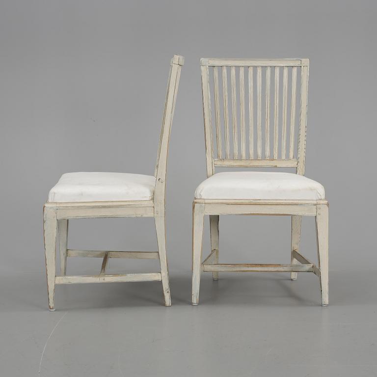 STOLAR, 2st snarlika, gustavianska, omkring 1800.