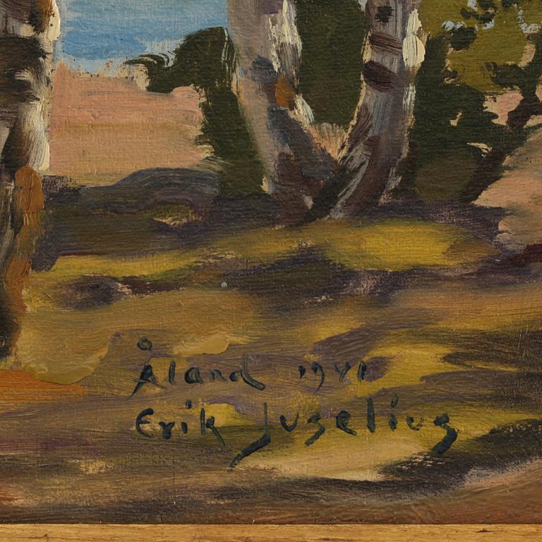 ERIK JUSELIUS, olja på duk, sign o dat Åland 1941.