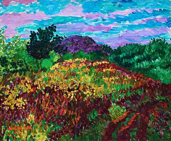 395. Inge Schiöler, Flowering hill.