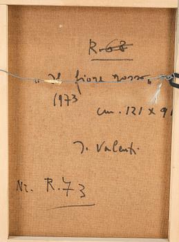 Italo Valenti, "Il fiore rosso: La fleur rouge".