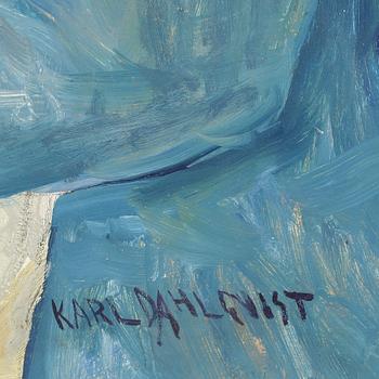 KARL DAHLQVIST, olja på duk, signerad.