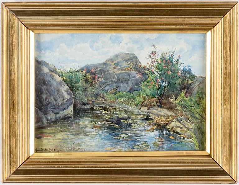 ANNA GARDELL-ERICSON, watercolour, signed.