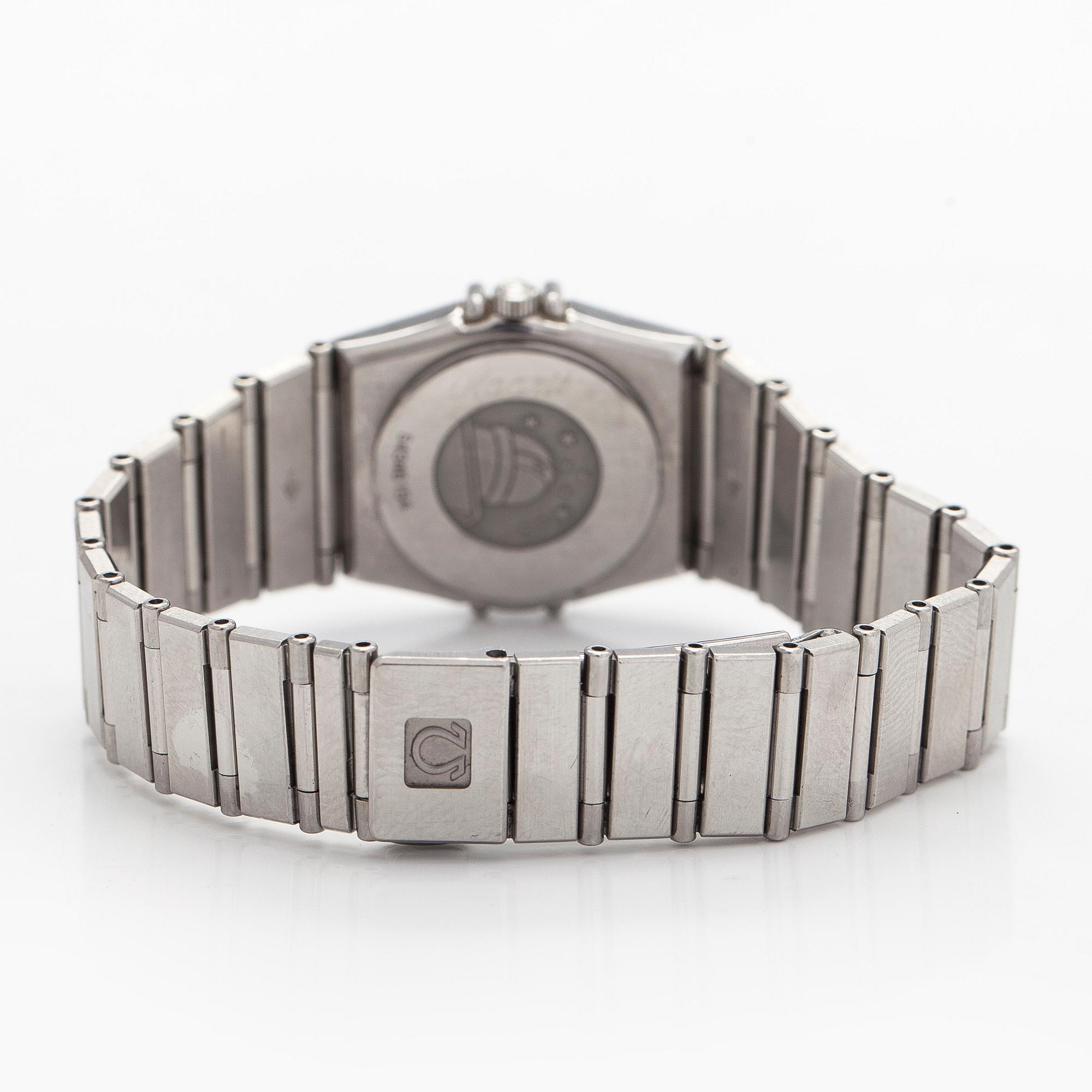 Omega, Constellation, armbandsur, 22,5 mm, stål, quartz, safirglas.