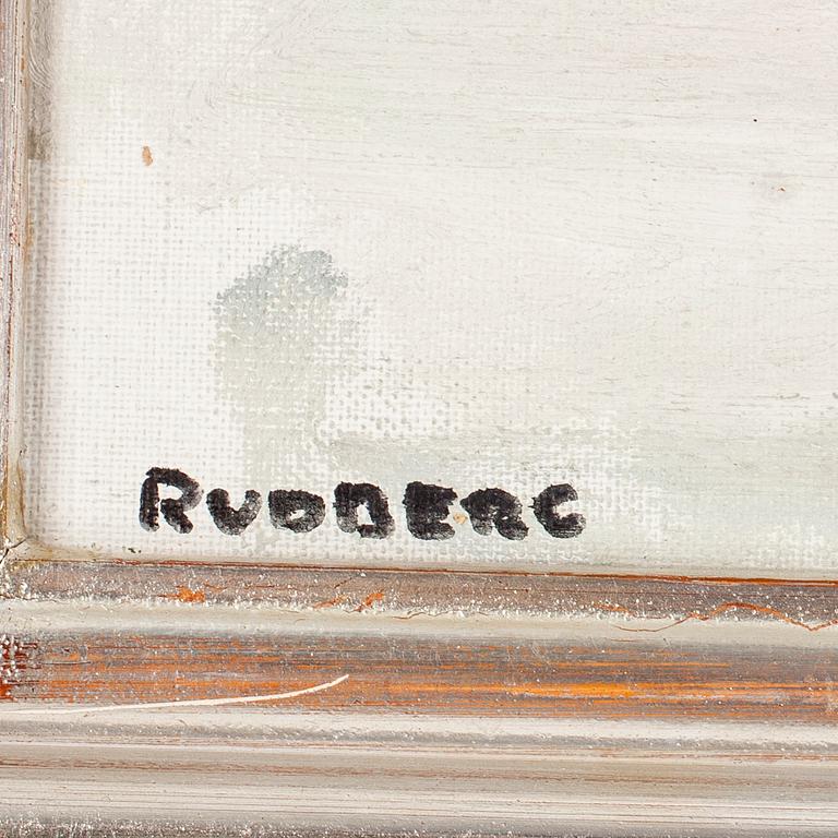 GUSTAV RUDBERG, olja på duk, signerad.