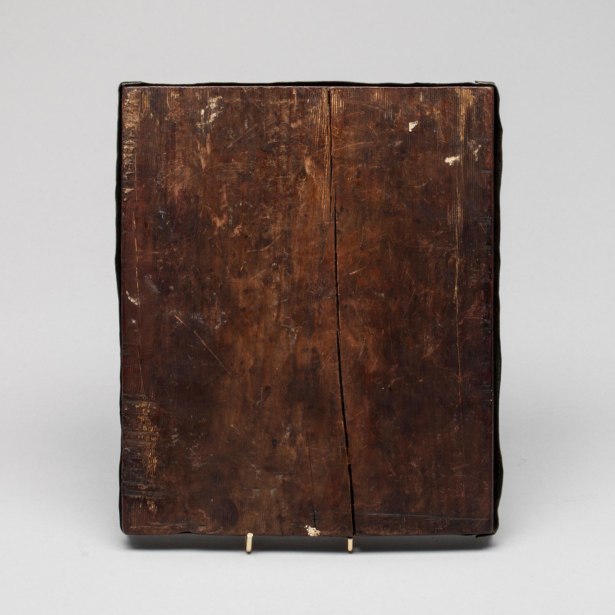 IKON, Ryssland, 1800-tal, med mässingsrisa.
