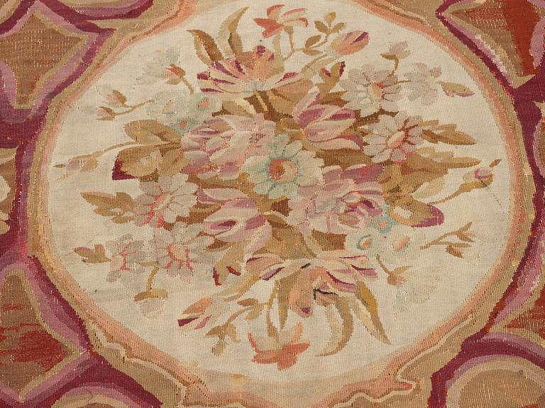 A CARPET, tapestry weave, ca 258,5-267,5 x 241,5 cm, Aubusson, France the middle to the end of the 19th century.