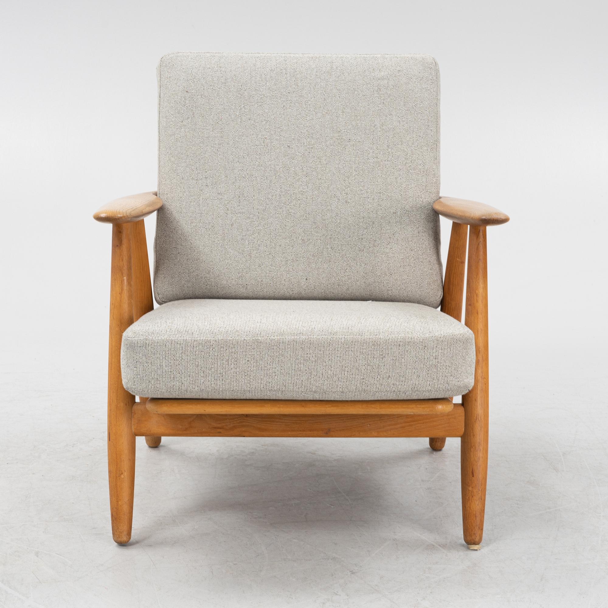 Hans J Wegner, a model 'GE 240/Cigarren' armchair, 1950's/60's.