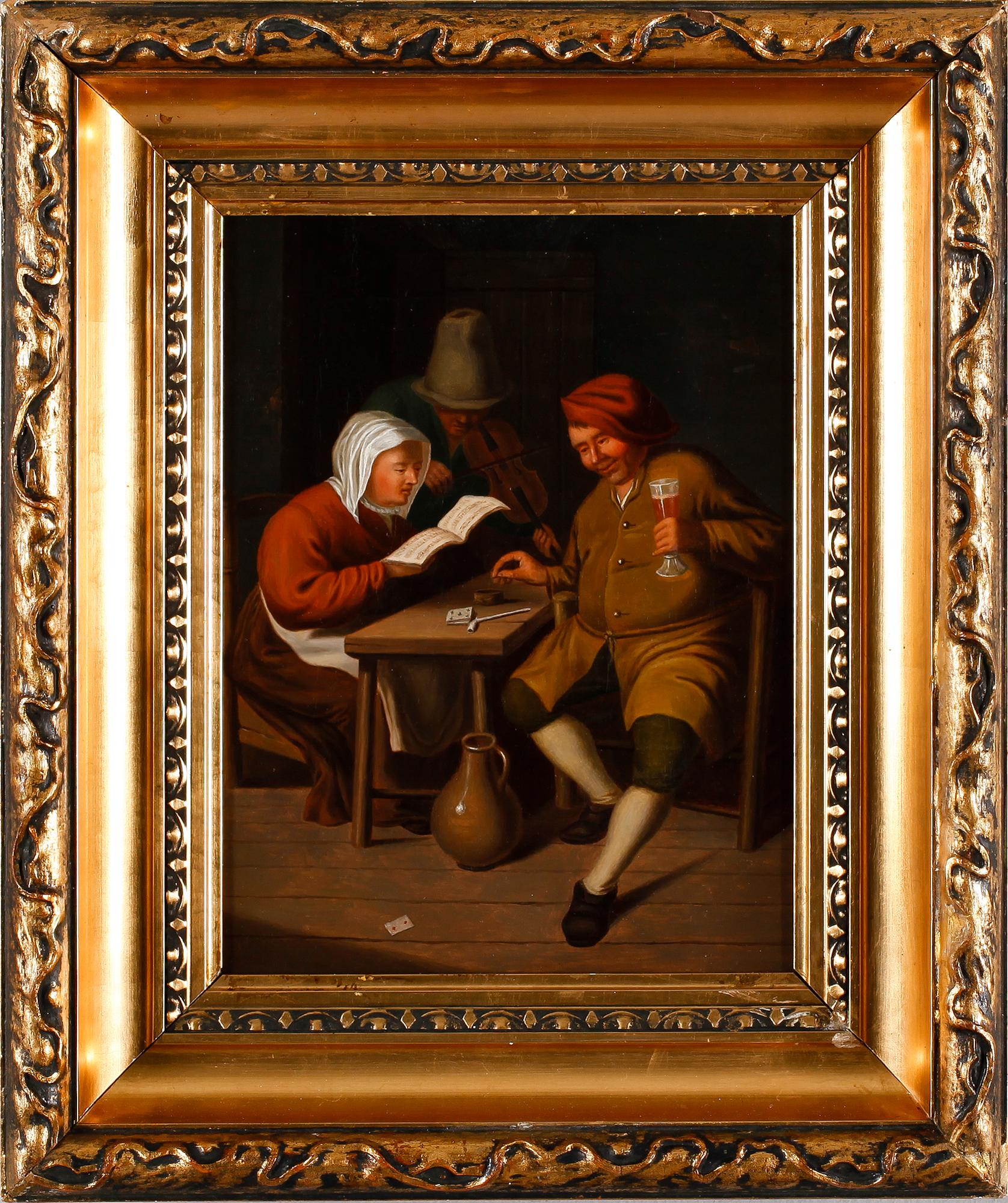 OKÄND KONSTNÄR, olja på duk, Holland, 1800-tal.