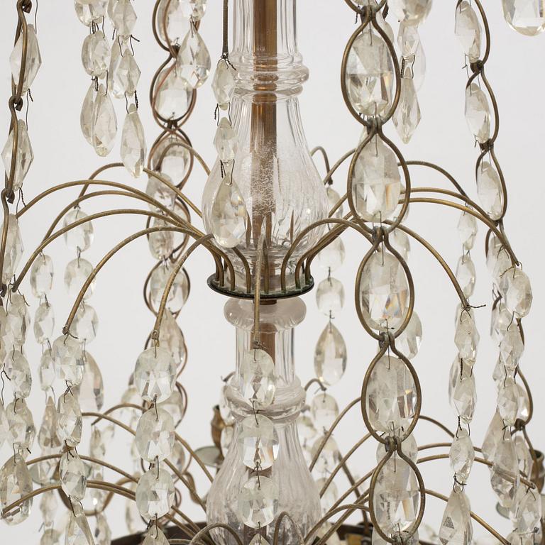 A Gustavian style chandelier, early 20th Century.