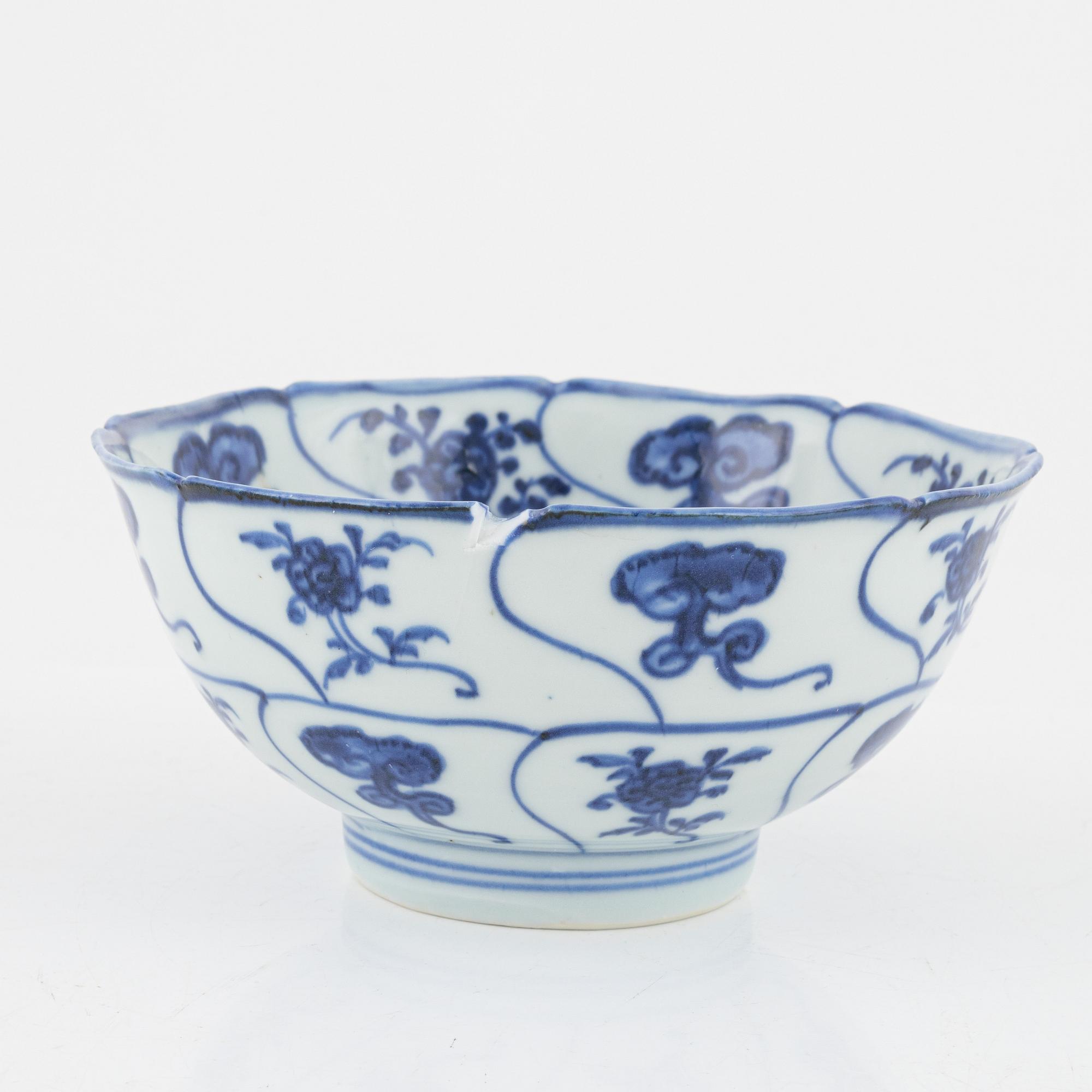 Skål, porslin. Qingdynastin, 1700-tal.