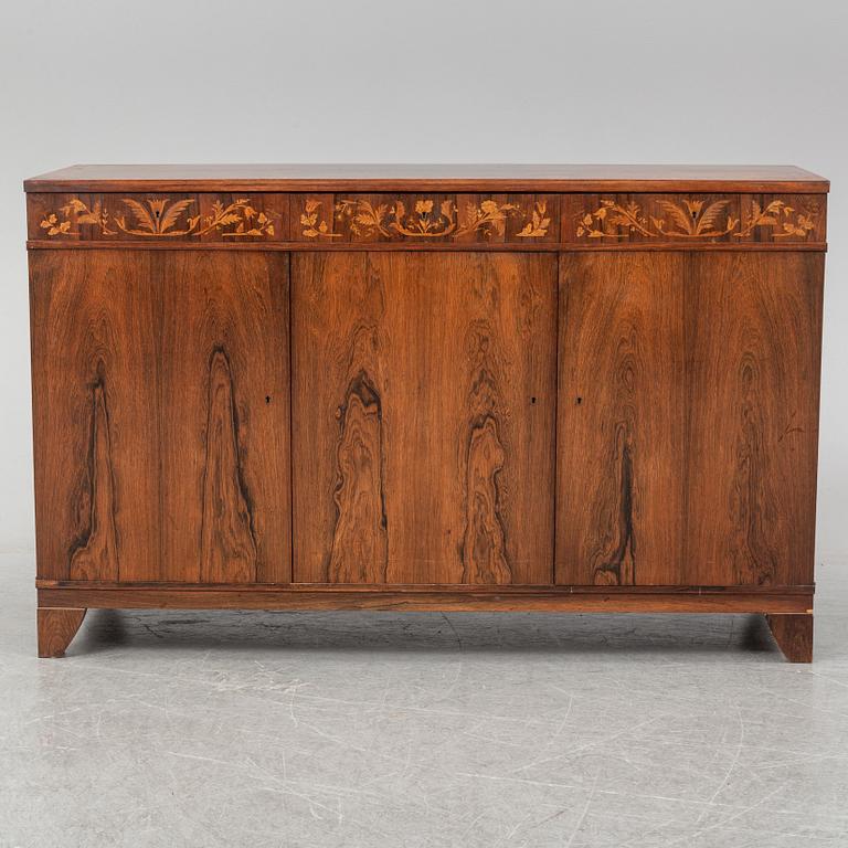 CARL MALMSTEN, an inlay 'Löwing' sideboard, designed in 1932.