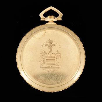 Dress watch, 18k gold, Paul Ditisheim, Solvil, 1930. total weight 62.8 g. 47mm.