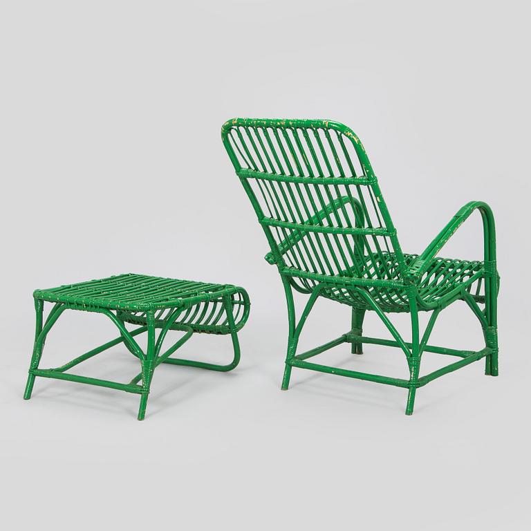 Puutarhatuoli/ lepotuoli, malli  153 ja rahi, malli 1514, Artekin piirustuskonttori, 1950-luvun alku.