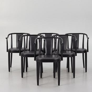 Peter Celsing, karmstolar, 6 st. modell 1514, Gemla Diö, 1994.