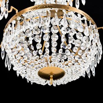 An end of the 20th Century Gustavian style chandelier.