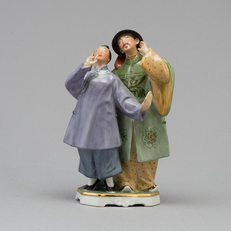 A Christian Thomsen porcelain figure 'Nattergalen', for Royal Copenhagen, Denamrk, 1980s.