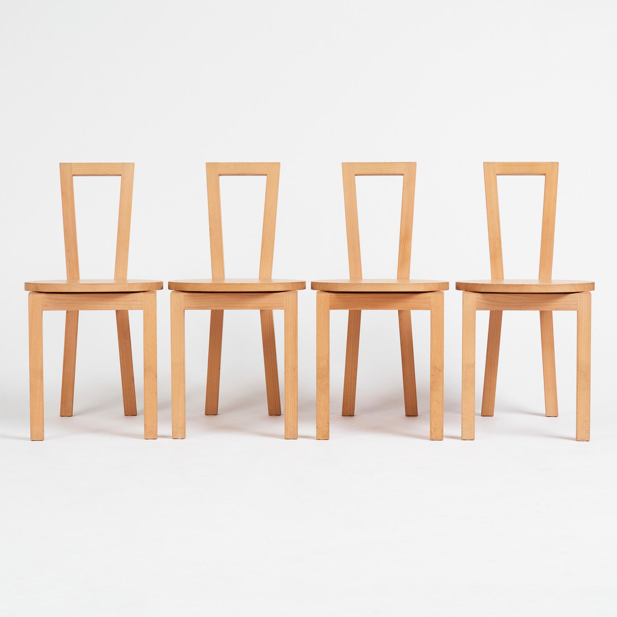 Navet, stolar, sex stycken, "Navet Chair", Stockholm 2019.