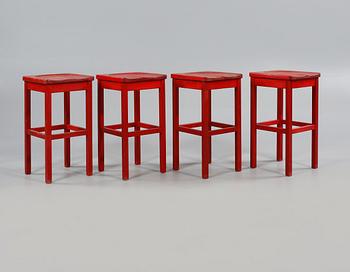 PALLAR/BARSTOLAR, 4 st, möjligen IKEA, 1900-talets andra hälft.