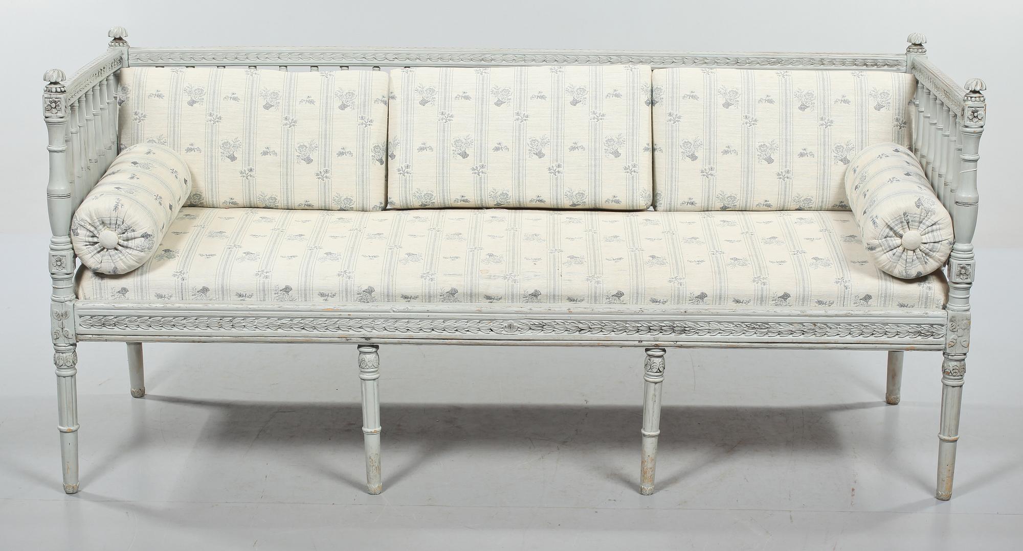 SOFFA, sengustaviansk stil,1800-tal.