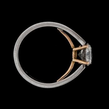 RING, briljantslipad diamant, 1.44 ct.