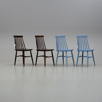 PINNSTOLAR, 4 st, 1900-talets mitt.