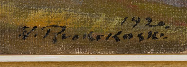 Jalmari Ruokokoski, oil on canvas, signed and dated 1920.