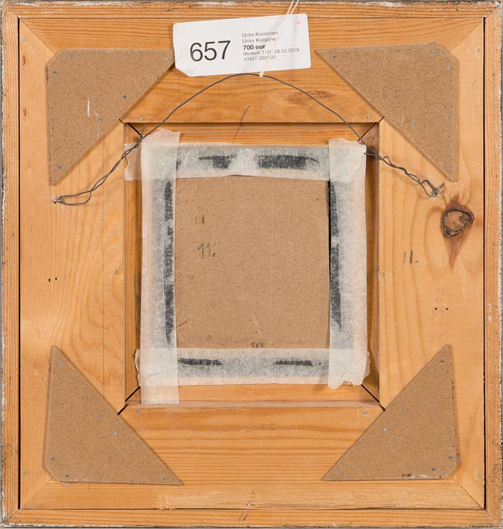 Unto Koistinen, oil on board, signed and dated -75.