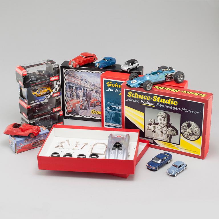 16 model cars from Schuco, 20th and 21th century.