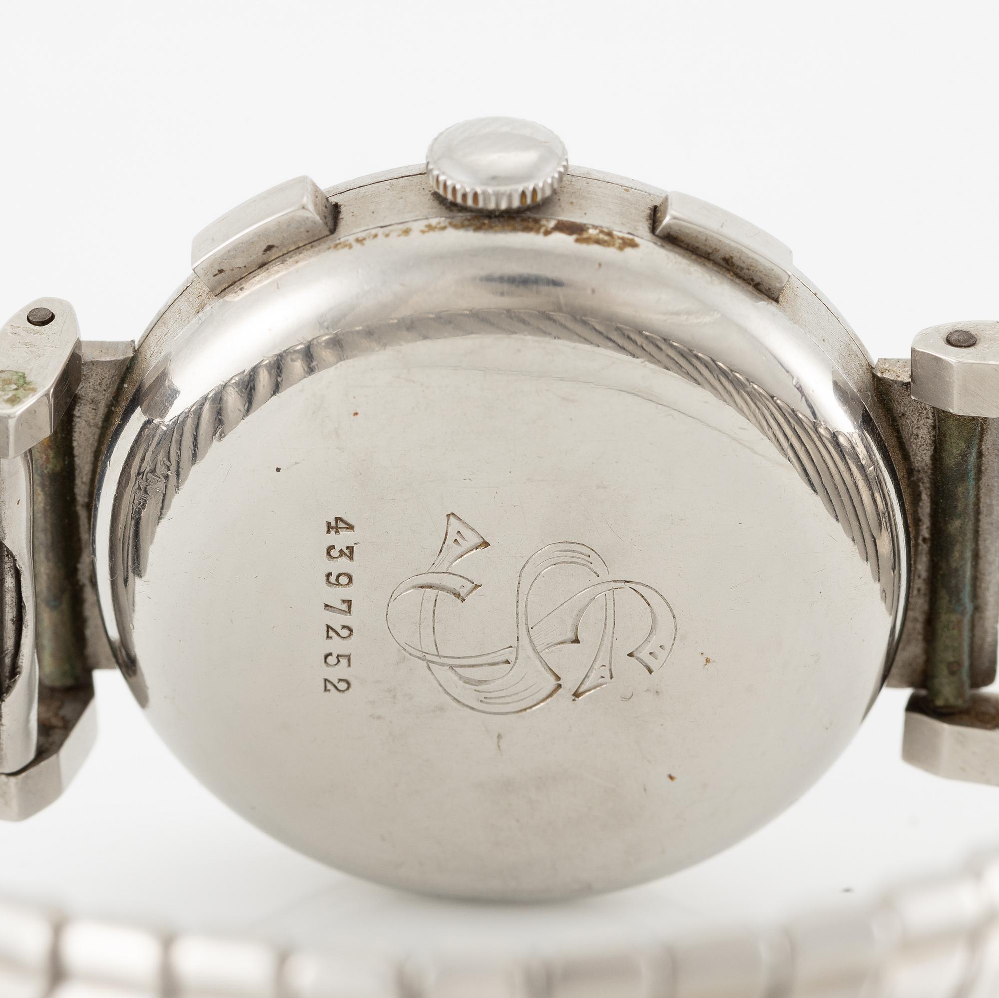 Doxa, "Hooded Lugs", chronograph, wristwatch, 35 mm.