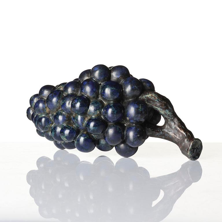 Hans Hedberg, a faience sculpture of a bunch of grapes, Biot, France.