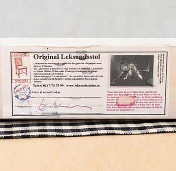 Stolar, 4 st, Leksandsstolen, 1900-talets slut.