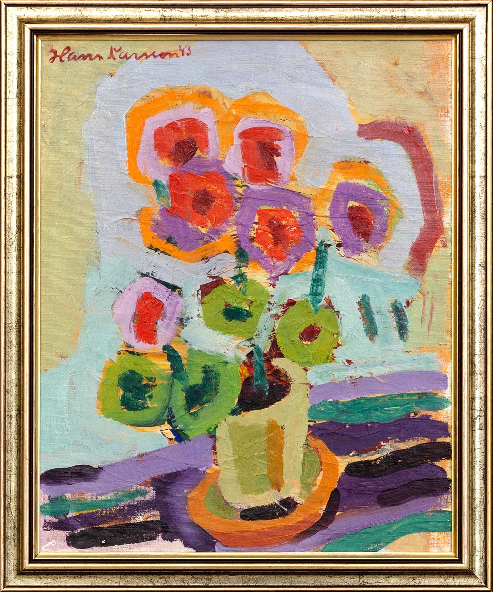 HANS LARSSON, oil on canvas signed and dated 43.