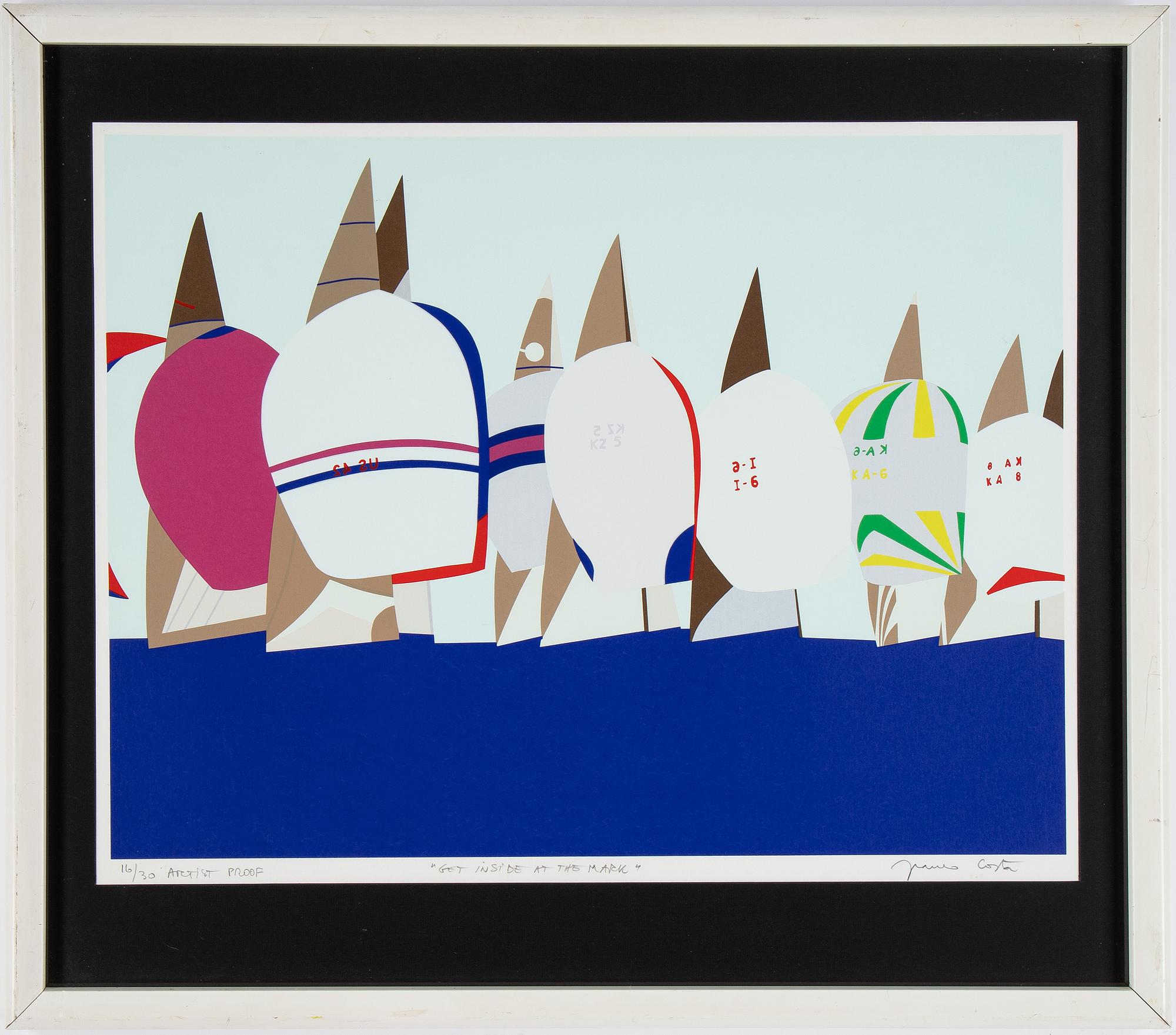 Franco Costa, silkscreen in colours, signed AP 16/30.