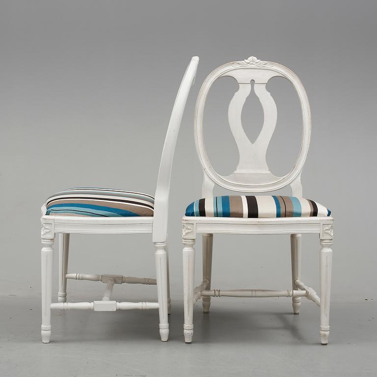 STOLAR, 6 st, gustaviansk stil, 19/2000-tal.