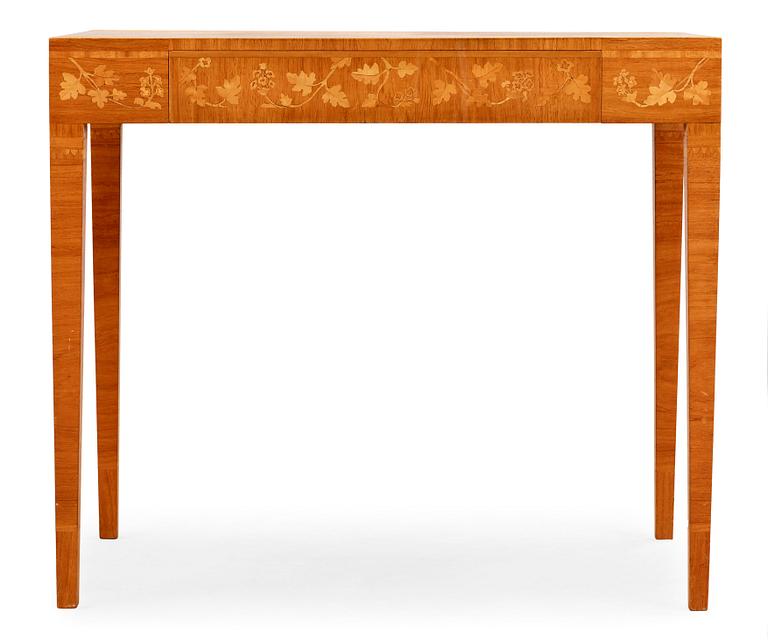 A Carl Malmsten marquetry table, Svensk Hemslöjd, Sweden 1937.