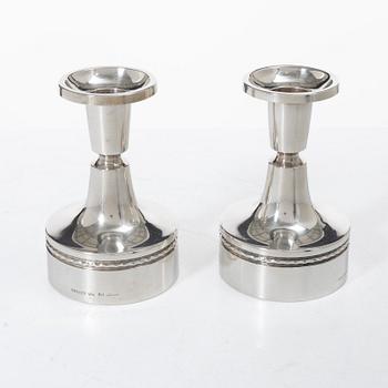 Eric Löfman, A pair of silver candlesticks, MGAB, Uppsala 1974.