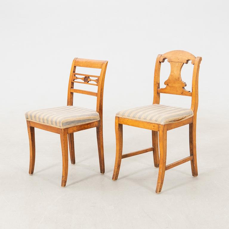 Chairs 2 pcs Late Empire mid-19th century.