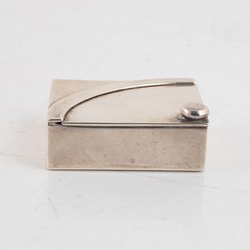 A Swedish small silver box, marks of Anders Ericson, Kristianstad 1968.