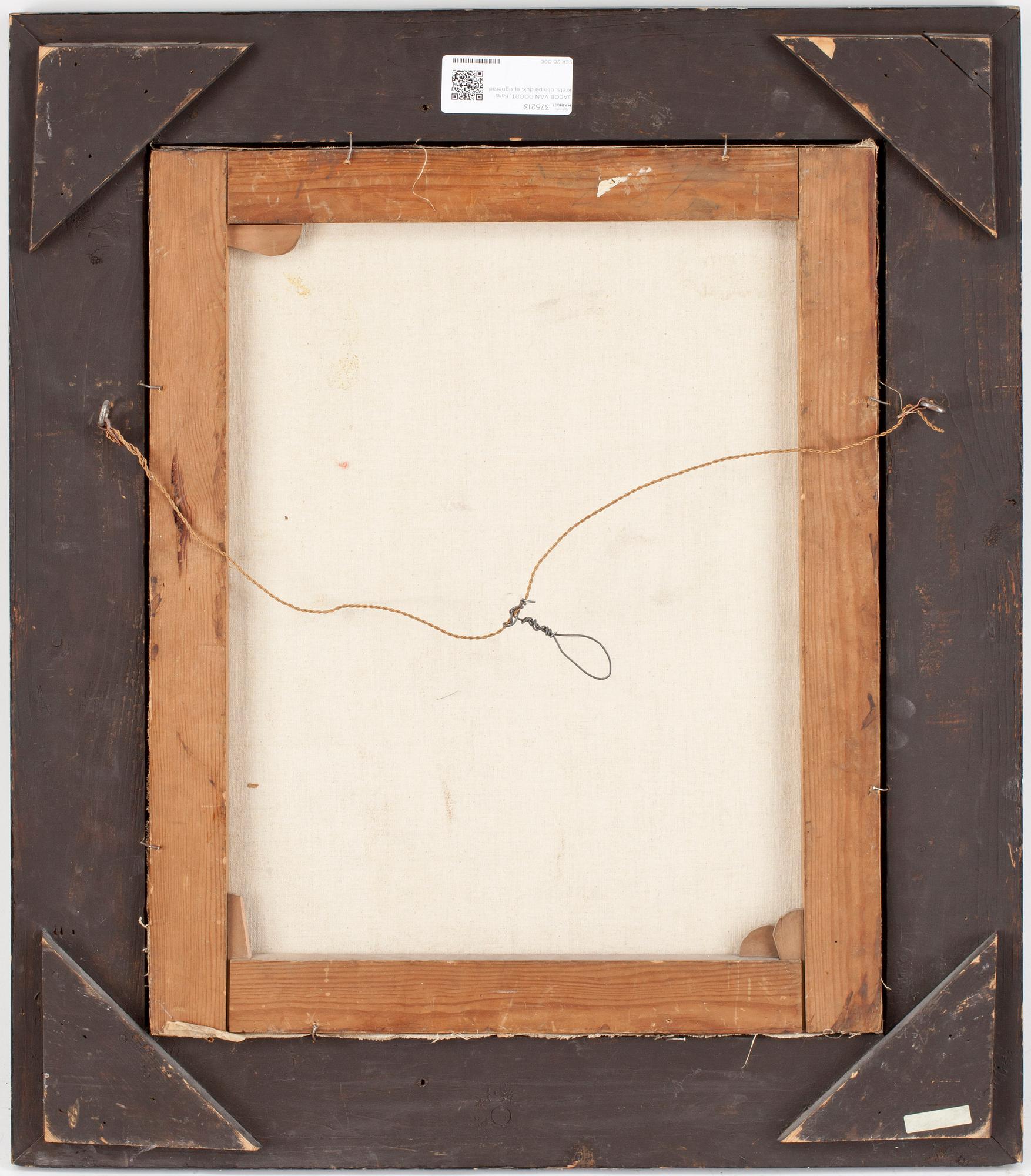 JACOB VAN DER DOORDT, hans krets, olja på duk, ej signerad.